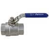 Apollo By Tmg 1 in. Stainless Steel FNPT x FNPT Full-Port Ball Valve with Latch Lock Lever 96F10527
